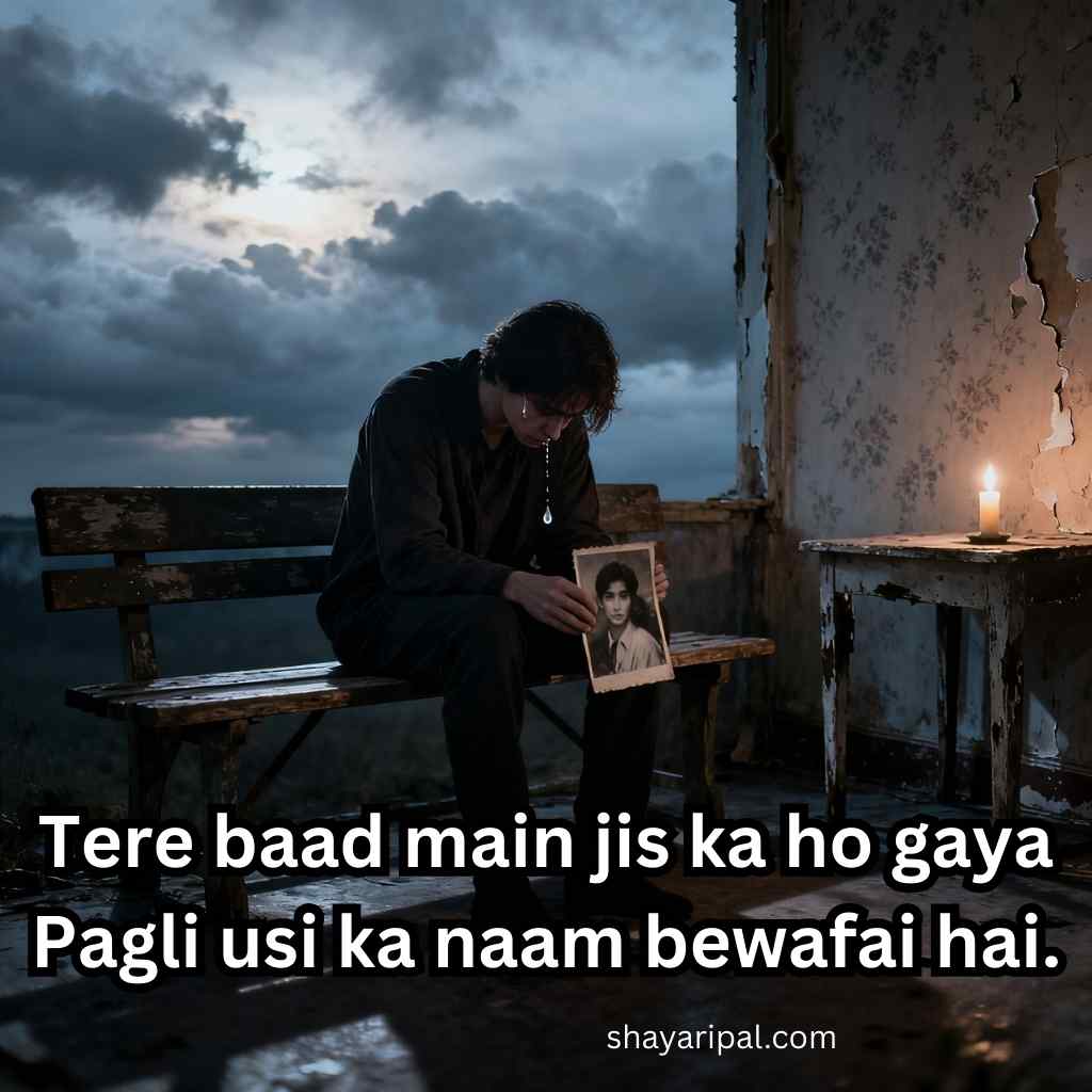 110 Dard Bhari Bewafa Shayari In English - Sad Shayari Lines