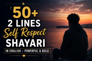 50+ 2 Lines Self Respect Shayari in English – Powerful & Bold