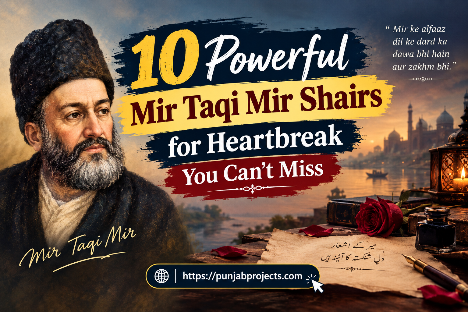 10 Powerful Mir Taqi Mir Shairs for Heartbreak You Can’t Miss