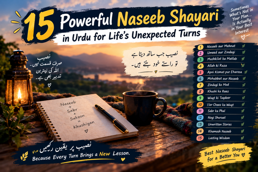 Naseeb Shayari in Urdu