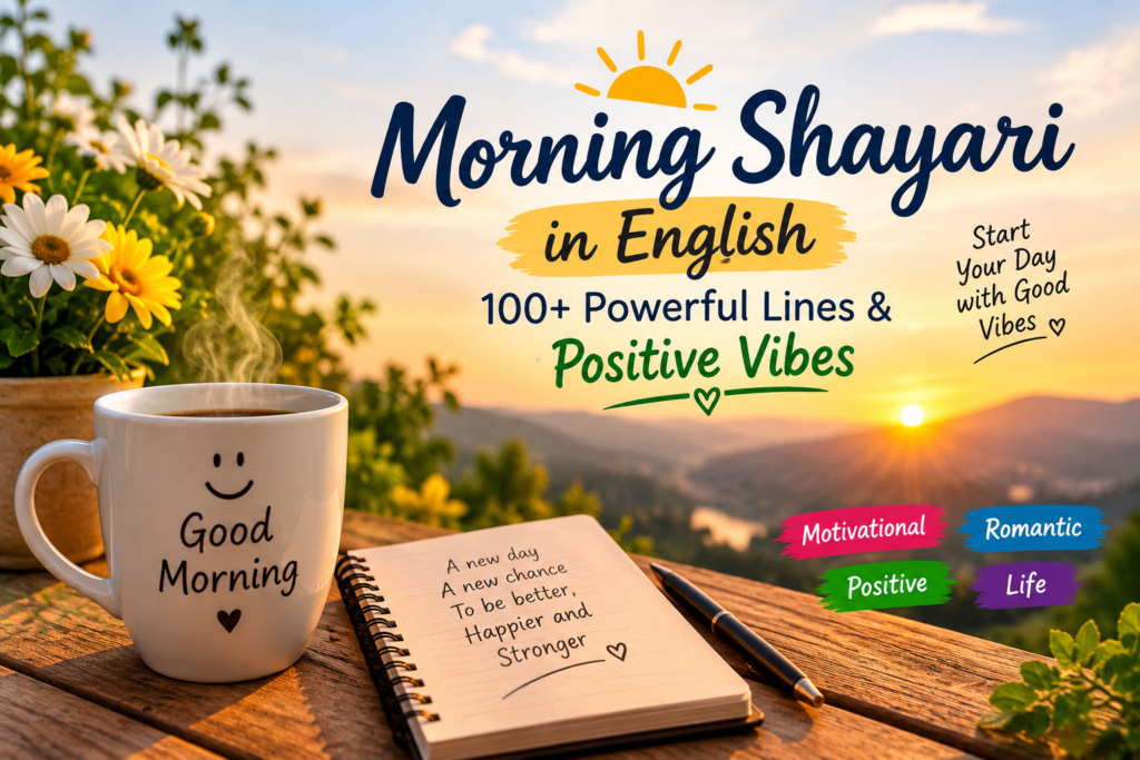 Morning Shayari in English: 100+ Powerful Lines & Positive Vibes
