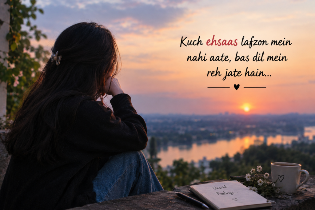 Unsaid Feelings Shayari in English: 100+ Powerful 2-Line Words