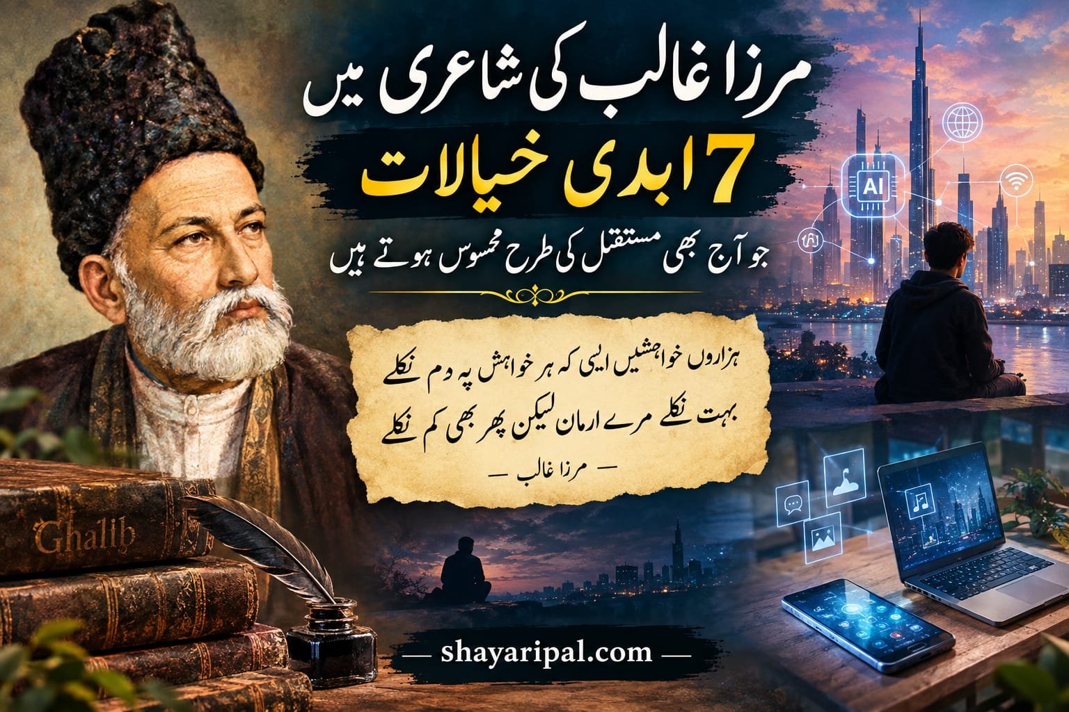 Mirza Ghalib Poetry:7 Powerful and Timeless Ideas for the Modern World