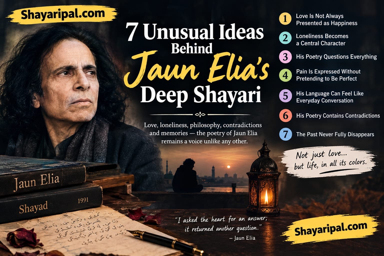 Jaun Elia Shayari: 7 Unusual Ideas Behind His Deep Poetry