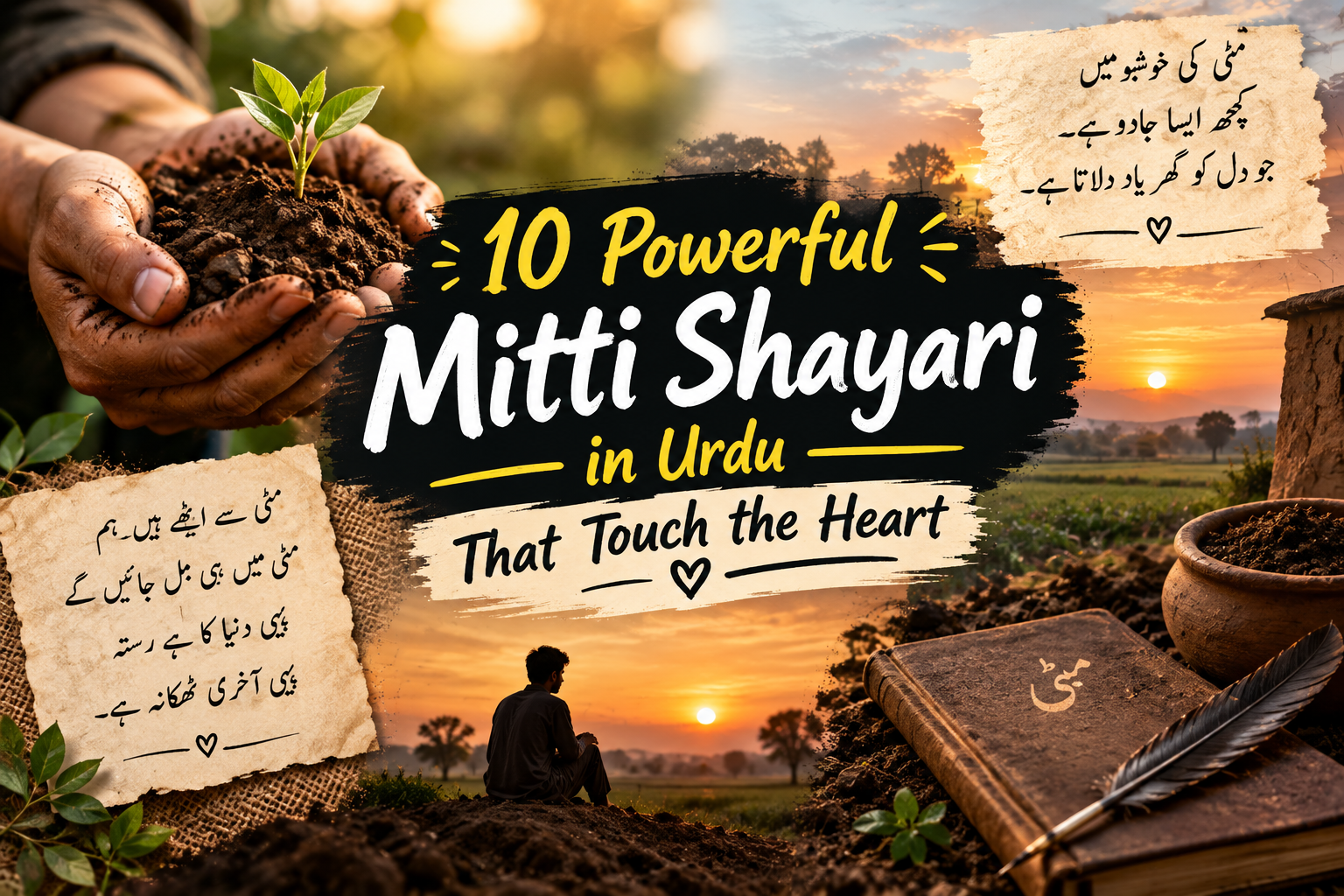 10 Powerful Mitti Shayari in Urdu That Touch the Heart