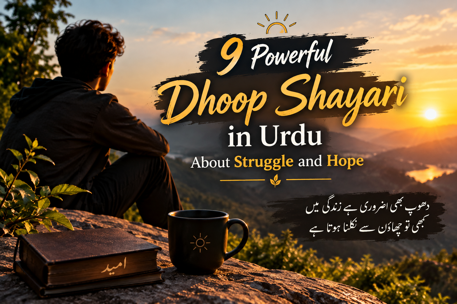 9 Powerful Dhoop Shayari in Urdu for Pain & Hope