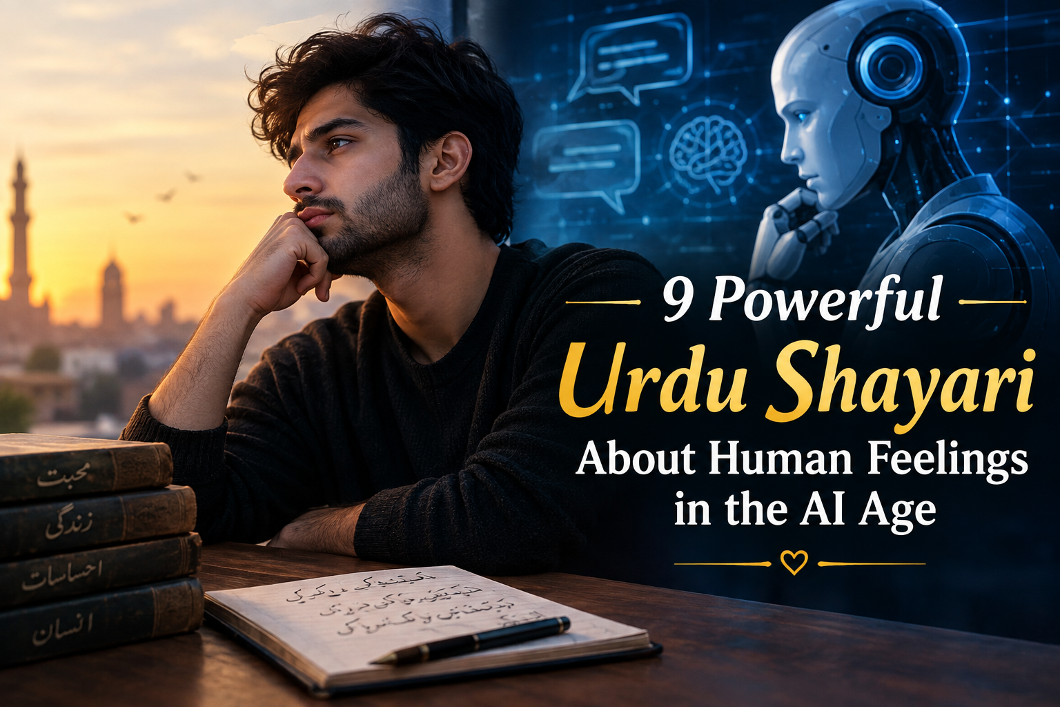 9 Powerful Urdu Shayari About Human Feelings in the AI Age